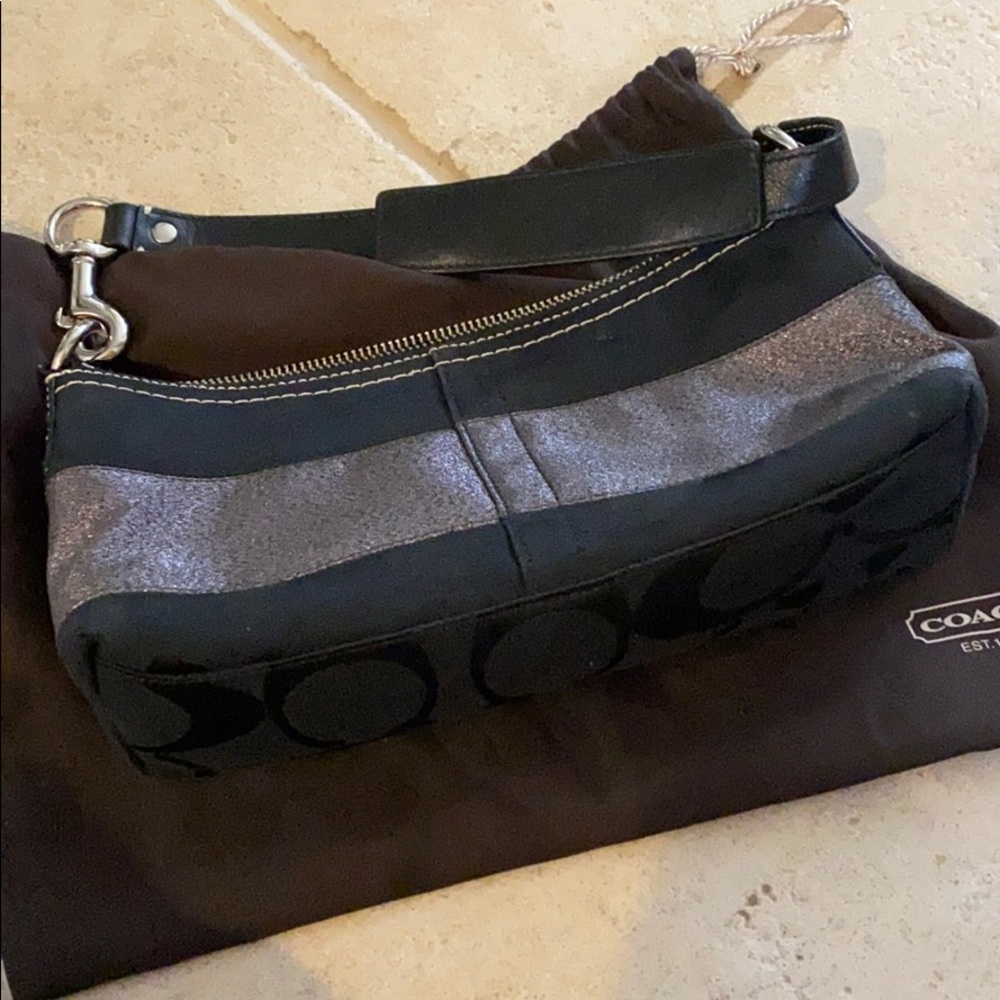 Coach pouchette evening bag